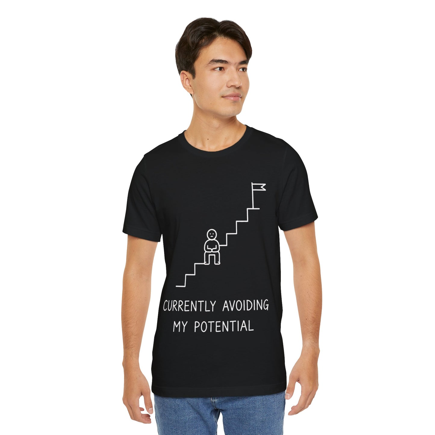 Currently Avoiding My Potential Tee | Funny Minimalist Shirt