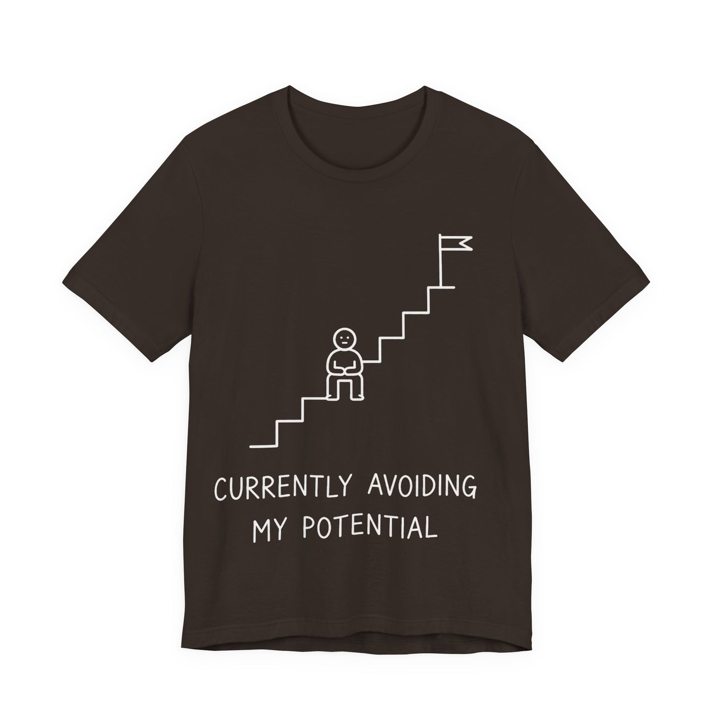 Currently Avoiding My Potential Tee | Funny Minimalist Shirt