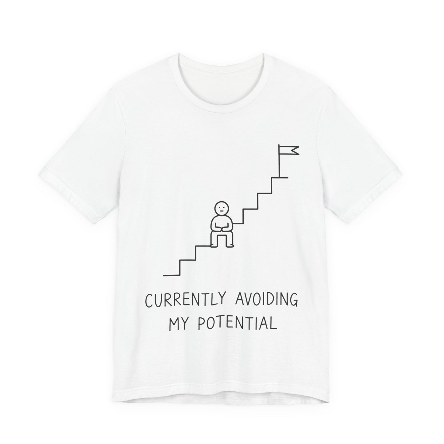Currently Avoiding My Potential Tee | Funny Minimalist Shirt