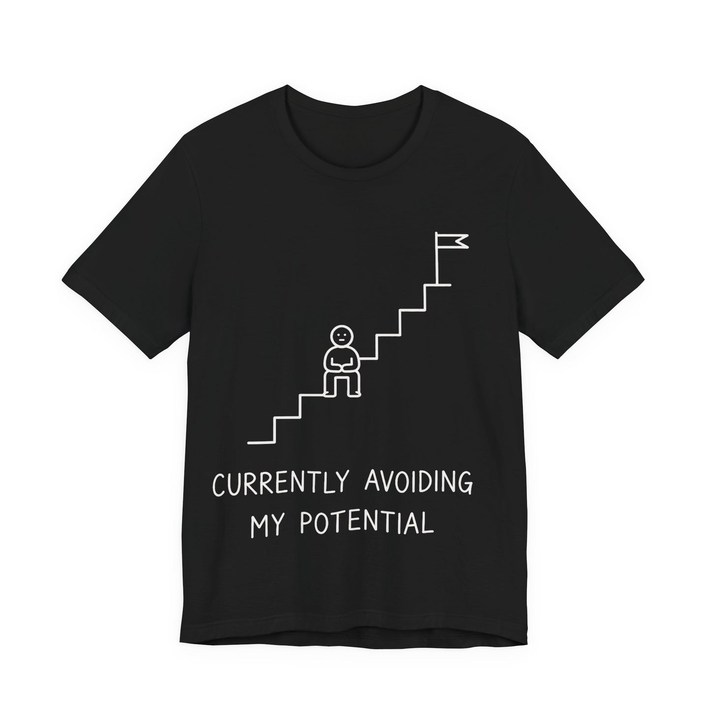 Currently Avoiding My Potential Tee | Funny Minimalist Shirt