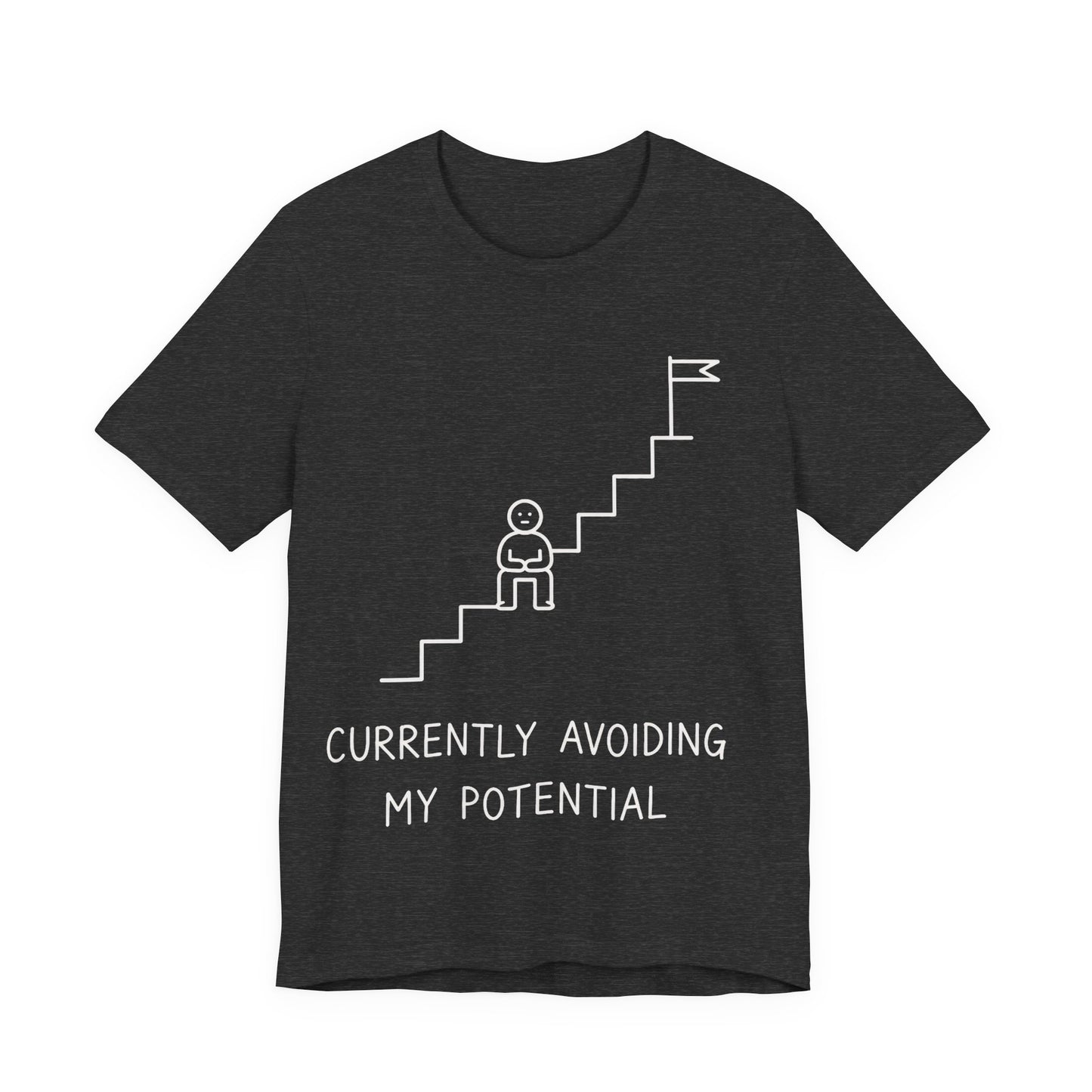 Currently Avoiding My Potential Tee | Funny Minimalist Shirt