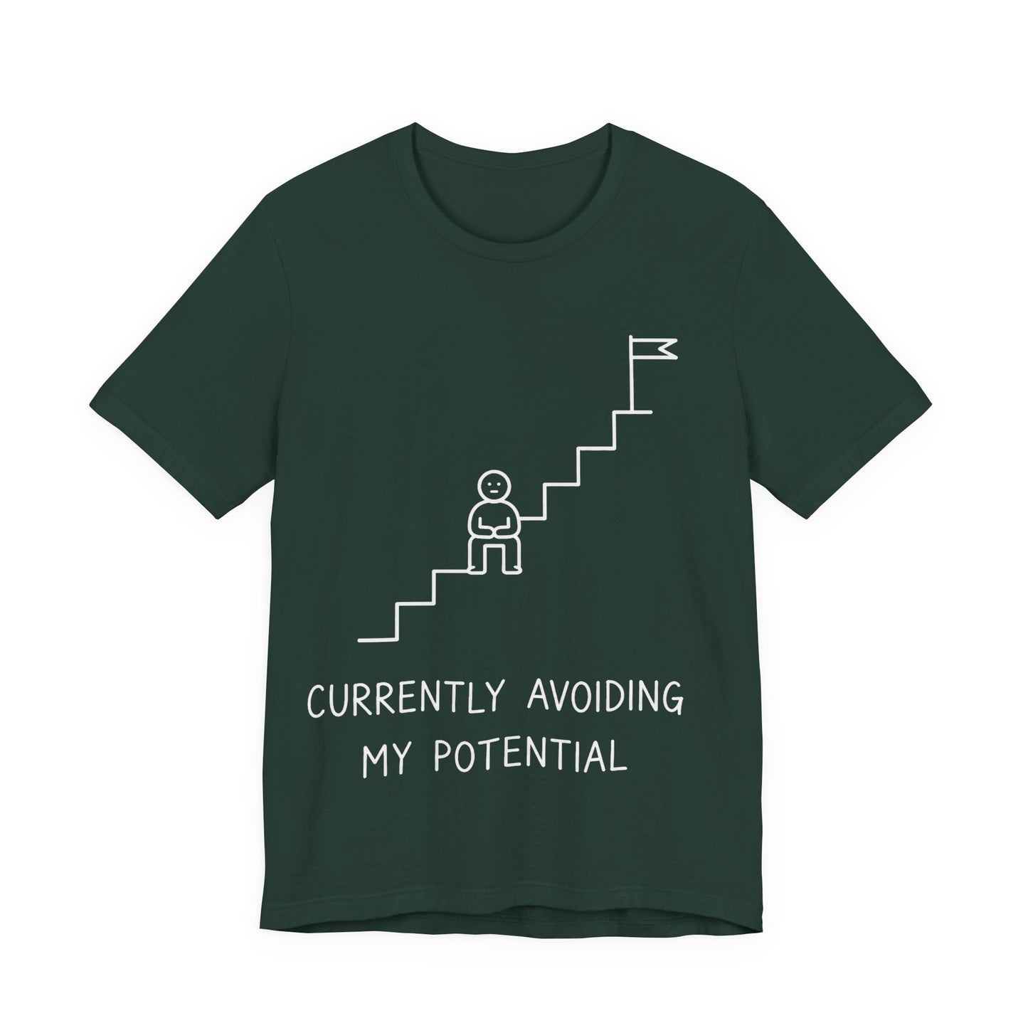 Currently Avoiding My Potential Tee | Funny Minimalist Shirt